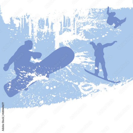Image de Background snowboard silhouette